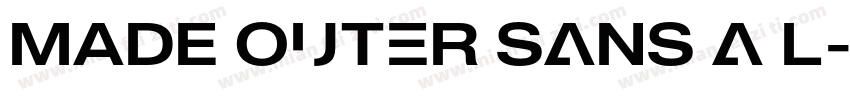 MADE Outer Sans a l字体转换